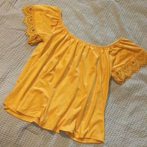 Charlotte Russe shoulderless top